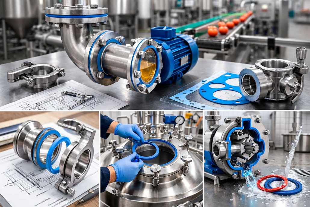 Juntas de silicona material detectable